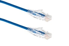 CAT-6A Slim Ethernet Patch Cable, 10ft, Blue