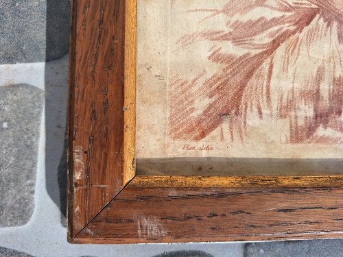 Gravure Ancienne Numerotée Signé Portrait Personnage tableau Encadré Vien - Photo 8 sur 13