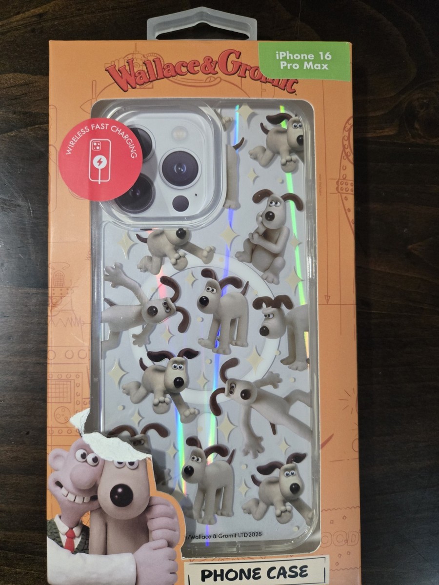 Wallace Gromit iPhone 16 Pro Max Skinnydip Phone Case NEW