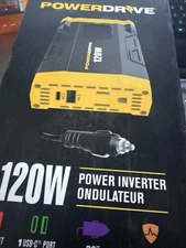 NEW Power Drive 120W Power Inverter Ondulateur PWD120 ~ AC/USB-C/USB port