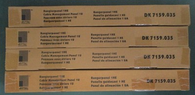 4 x Rittal Rangierpanel DK 7159.035  Netzwerk - Neu in OVP