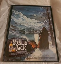 Yukon Jack Candian Whisky Print Ad 1978 Framed 8.5x11
