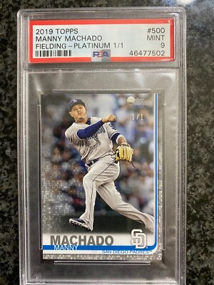 2019 Topps Mini Platinum Manny Machado #1/1 PSA 9 Mint