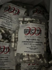 500 pcs wholesale COAXIAL RG-11 CABLE CONNECTOR Compression Fitting PCT DRS 11L