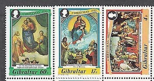 Gibraltar - Mail 1983 Yvert 480/2 MNH Navidad