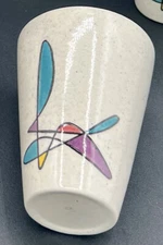 Rare MCM California Metlox Poppytrail Mobile Atomic 3-3/4” 6 Oz. Juice Tumbler