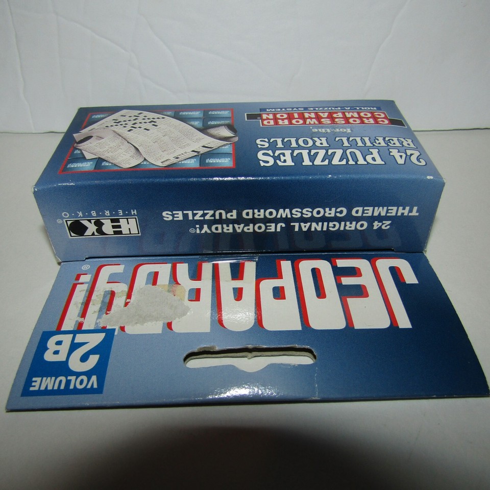 Wheel of Fortune & Jeopardy Crossword Companion RollAPuzzle Refill