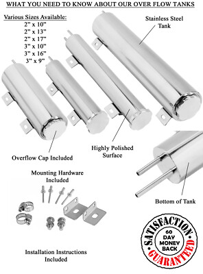 Atomic Champion 2'' x 10'' Stainless Steel Overflow Tank #OF 2 x 10