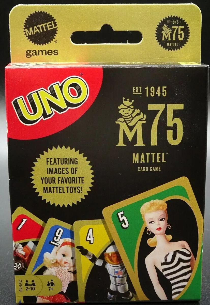 Uno jogo de cartas - uno mattel 75H - edição especial de