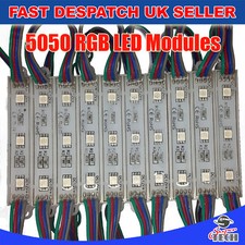 20 Of 3 Chip RGB LED 5050 SMD Module Waterproof Light Lamp Strip DC 12V For adve