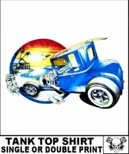 Old School Hemi Tall T Hot Street Rod Outlaw Surf Board Skull Car Tank Top TB30