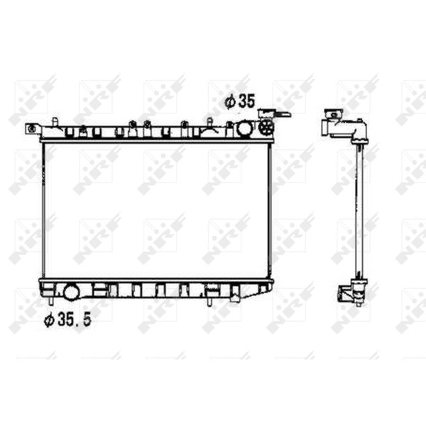 KüHler WasserküHler FüR Nissan Almera I Hatchback N15 1.4 Sgxlx 1.6 Srslx-image
