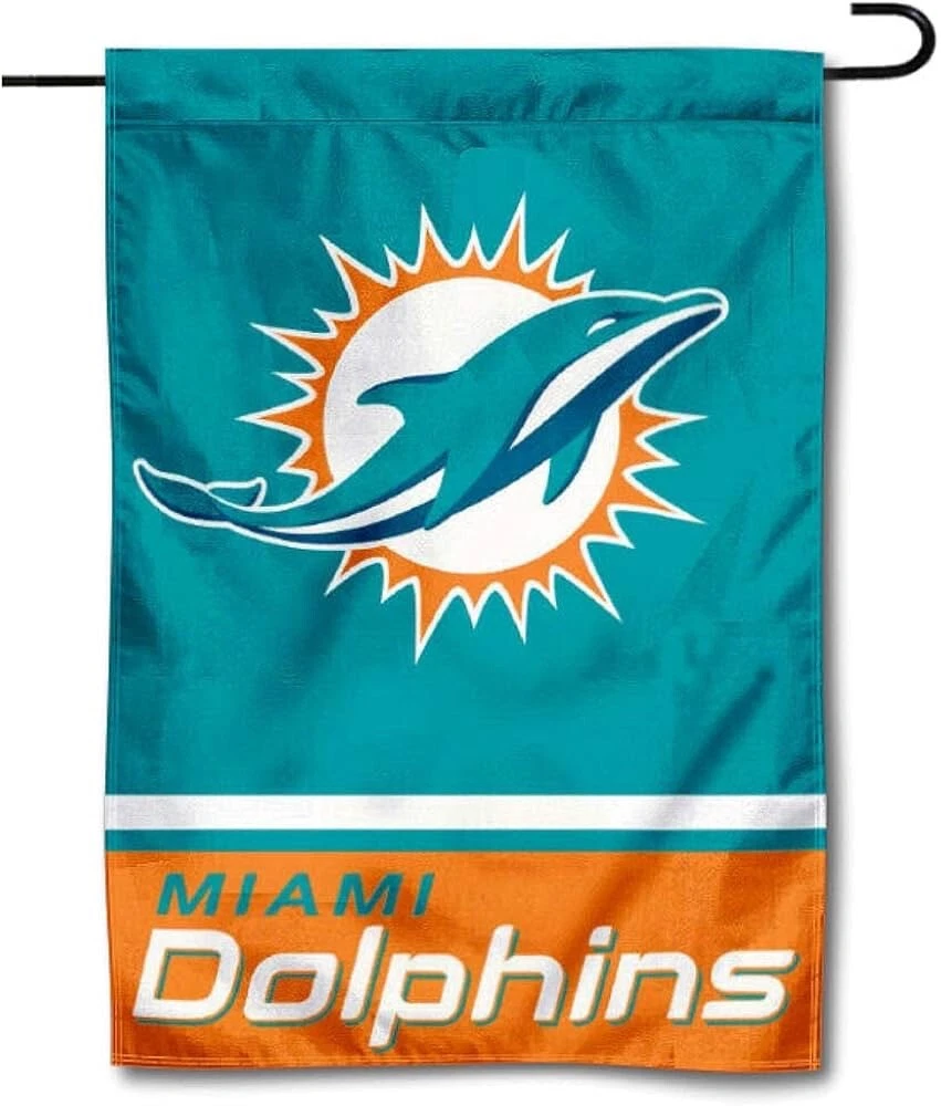 Miami Dolphins Double Sided football Garden Flag New In Package