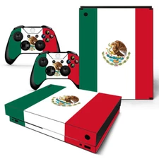 Xbox One X Skin Design Foils Sticker Screen Protector Set - Mexico Motif