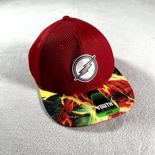 The Flash Hat Youth Adjustable Red Strapback Baseball Cap One Size Fits All