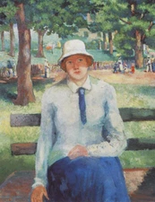 high quality oil painting handpainted on canvas "unemployed girl "