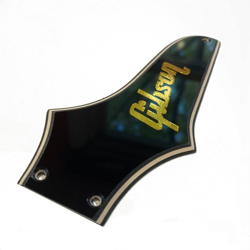Black/Cream 3 Ply Wide Bevel Truss Rod Cover for Epiphone Thunderbird + Decal - Picture 2 of 9
