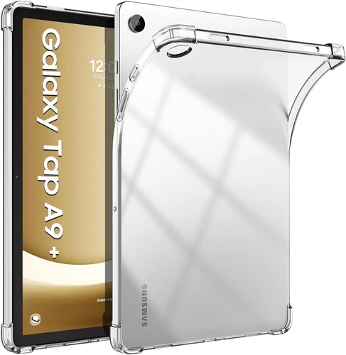 TPU Hülle +Folie für Samsung Tab A9 A9+ Plus 8,7 11 Luftkissen Eckenschutz Case