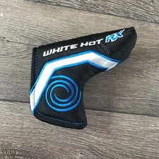 Odyssey White Hot RX Blade Putter Headcover Only Head Cover Black Blue Hook Loop