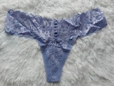 NWT VICTORIA'S SECRET The Lacie Lace Up Thong Panty Size Small 125 