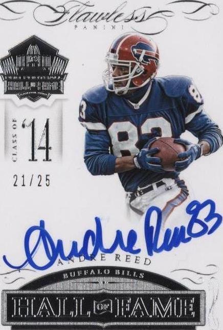 2015 Panini Flawless - Hall of Fame Autographs Andre Reed #HOF-AR /25 ...
