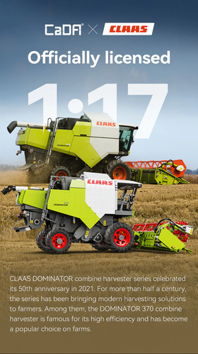 CaDA Master CLAAS Dominator 370 Combine Harvester 1:17 4567 Pc Brick Kit C61508W - Picture 17 of 24