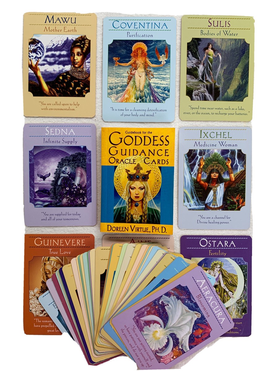 金額美品 GODDESS GUIDANCE ORACLECARDS Goddess Guidance Oracle Cards And Guidebook Boxed Set Doreen