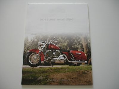 2003 HARLEY DAVIDSON 100TH ROAD KING FLHRI OEM CUSTOM BROCHURE SPEC SHEET