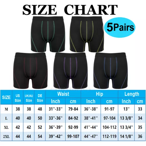 Herren Ultra Super Soft Boxershorts Unterwäsche 5er Pack mit integrierter Beutelstütze - Bild 2 von 17
