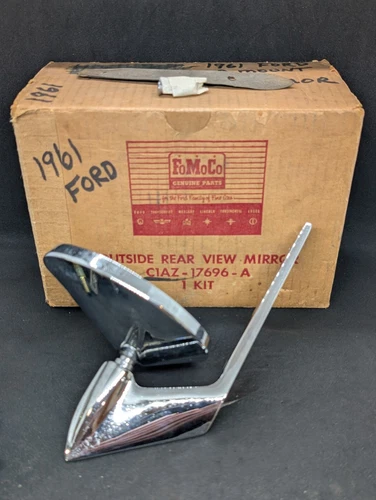 NOS 1960 1961 1962 FORD GALAXIE FAIRLANE 500 LEFT SIDE MIRROR KIT C1AZ-17696A