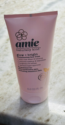 amie Natural Glow/Bright Illuminating Face Wash With Rose Water+Hibiscus:5 US Oz