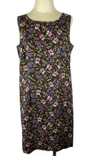 Vtg Boho Floral Sleeveless Dress Size Large Cottage Core Fairy Y2K Whimsical