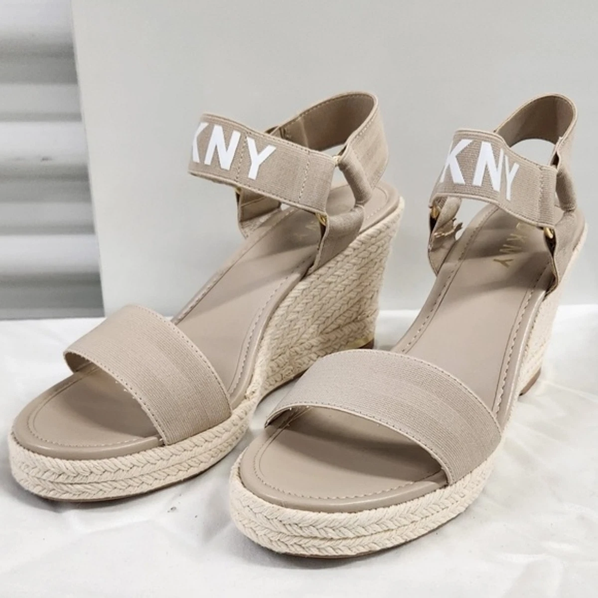 Dkny peep store toe espadrille