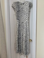 NWT Reformation Gavin Cheetah Print Midi Open Back Dress Size 10