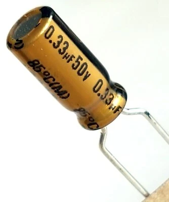 0.33uF 0.47uF 2.2uF 3.3uF 10uF 47uF 16v 25v 50v NICHICON FW, FG AUDIO -ref:835