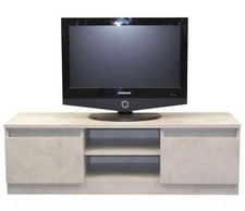 TV-/Phonorack Marmor-Nachbildung hell Fernsehschrank TV-Schrank Phonomöbel 