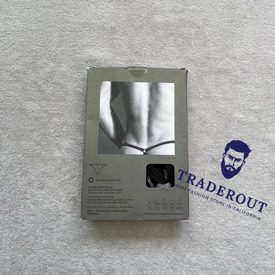 Calvin Klein CK men black Sculpt micro thong G-string underwear size S M L XL - Image 4 of 4