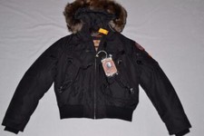 AUTHENTIC PARAJUMPERS GOBI ECO BOYS HOODED BOMBER BLACK YOUTH SIZE 10 BRAND NEW
