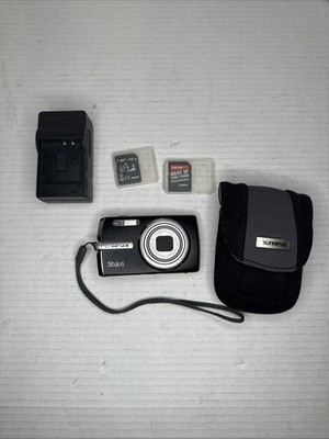 OLYMPUS Digital Camera Stylus 1010 10.1MP 7x Optical - Black Charger & Case
