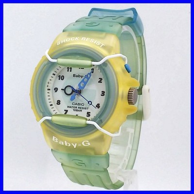 1147  CASIO Baby G BG 11 First Generation Analog Skeleton Protector Working Vint