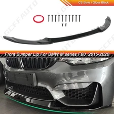 Fits 15-20 BMW F80 M3 F82 F83 M4 CS Style Carbon Fiber Front Bumper Lip Splitter