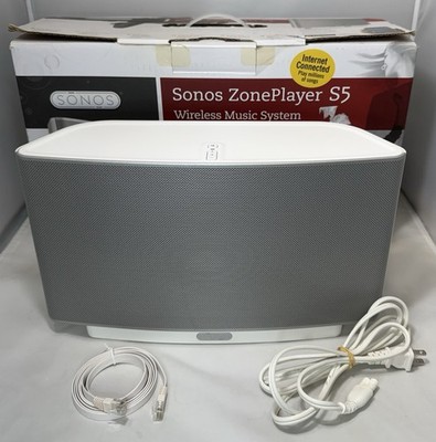 Sonos ZonePlayer S5 White Wireless Speaker System Tested Works Original Box
