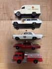Vintage Matchbox Lot Made in England Lesney Ford Galaxie Fire Truck Ambulance