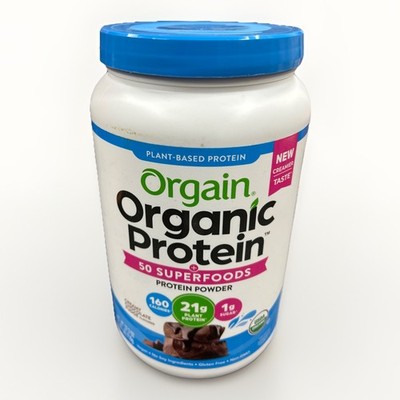 Orgain Organic Vegan Protein Powder, Creamy Chocolate Fudge - Exp-04/2027