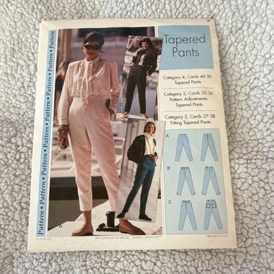 Sewing Step-by-Step Women's Tapered Pants Sewing Pattern