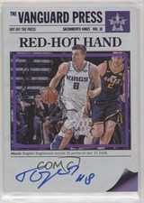 2017 Panini Vanguard Hot off the Press Purple 13/49 Bogdan Bogdanovic Auto 07g2
