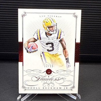 2015 Panini Flawless Collegiate Ruby  12/15 Odell Beckham Jr #64