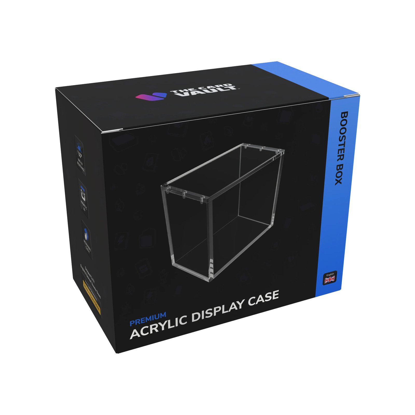 The Card Vault Premium Acrylic Case - Pokemon Booster Box (English)