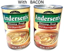 (2 Cans) Andersen’s - Split Pea Creamy Soup with BACON - 15 oz - PRIORITY MAIL
