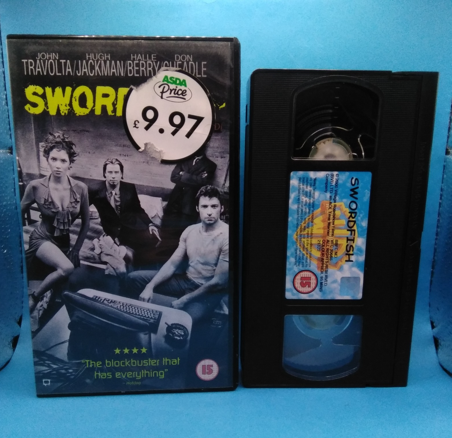 Swordfish VHS Pal Video Tape - John Travolta Hugh Jackman
